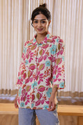 Women's Colorful Floral Shirt - Fun & Fresh | Women's Shirt | Shop stylish women's clothing online at Label Flavia |