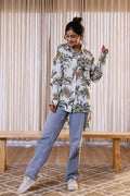 Women's Green Safari Print Shirt - Wild & Elegant | Women's Shirt | Shop stylish women's clothing online at Label Flavia |