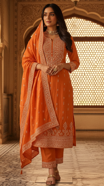 Classic Cotton Kurta Set – Elegant & Effortless