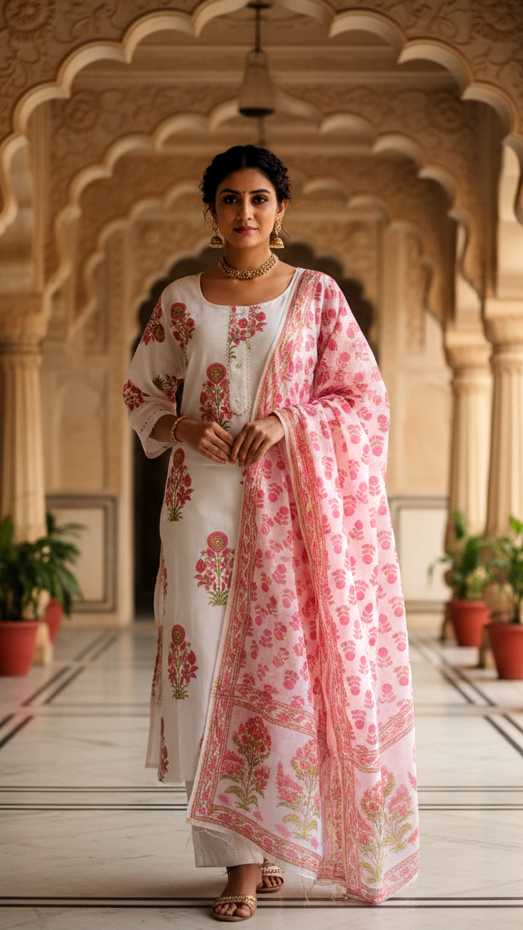 Stylish Cotton Kurta Set for Casual & Festive Looks