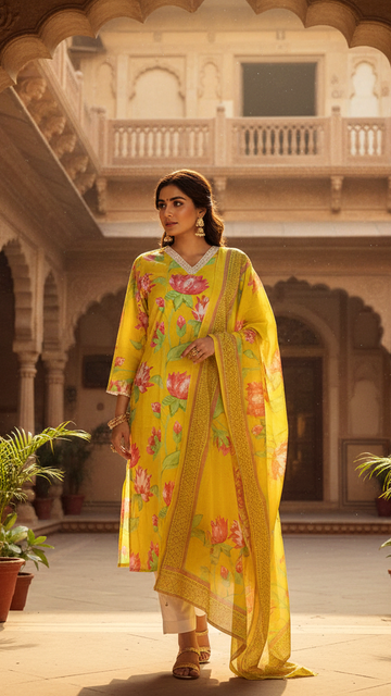 Ethnic Cotton Kurta Set – Comfort Meets Style