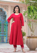 Rayon Anarkali Long Flared Gown pant dupatta set | | Shop stylish women's clothing online at Label Flavia |