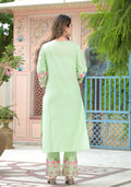 Cotton Dobby Kurta Pant Set | | Shop stylish women's clothing online at Label Flavia |