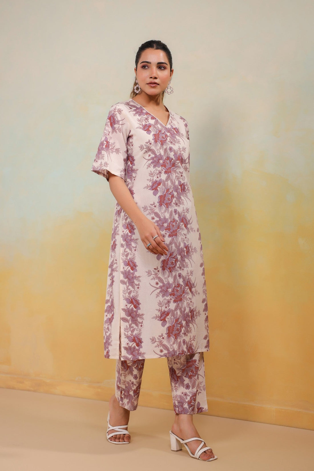 Soft Elegance – Floral Printed Co-ord Set