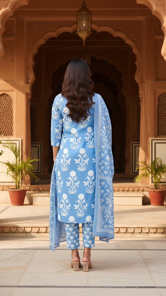 Handcrafted Cotton Kurta Set for Everyday Elegance