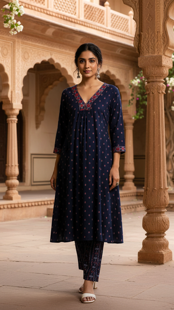 Minimalist Cotton Kurta Set for Effortless Style