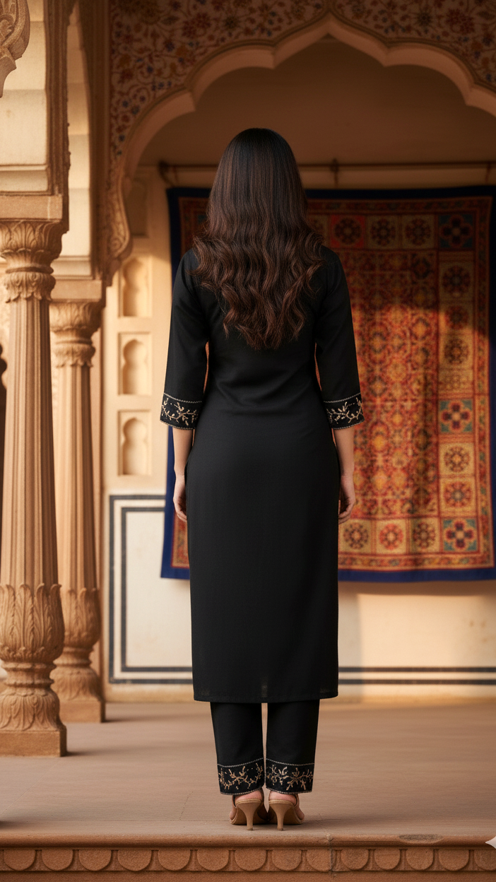 Soft Cotton Kurta Pant Co-ord Set