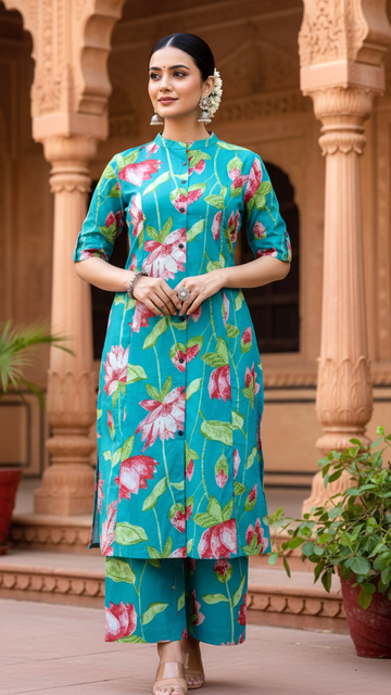 Everyday Comfort Cotton Kurta Pant Set