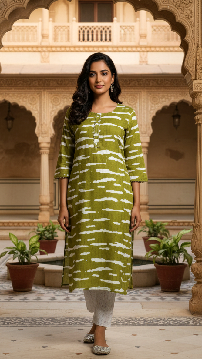 Elegant Cotton Kurta Pant Set for Women