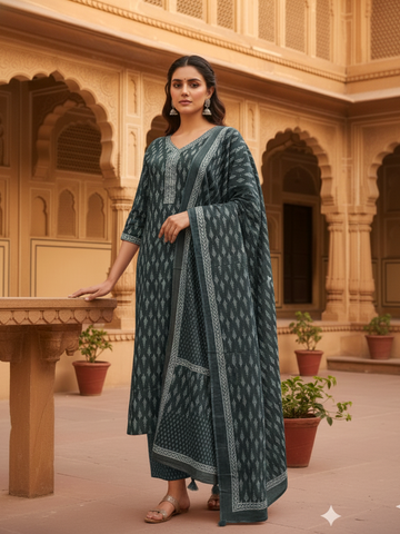 Handcrafted Cotton Kurta Set – Breezy & Beautiful