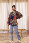 Women's Multi-Color Paisley Shirt - Vibrant & Bold | Women's Shirt | Shop stylish women's clothing online at Label Flavia |