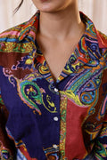 Women's Multi-Color Paisley Shirt - Vibrant & Bold | Women's Shirt | Shop stylish women's clothing online at Label Flavia |