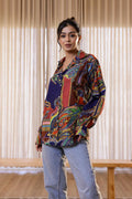 Women's Multi-Color Paisley Shirt - Vibrant & Bold | Women's Shirt | Shop stylish women's clothing online at Label Flavia |